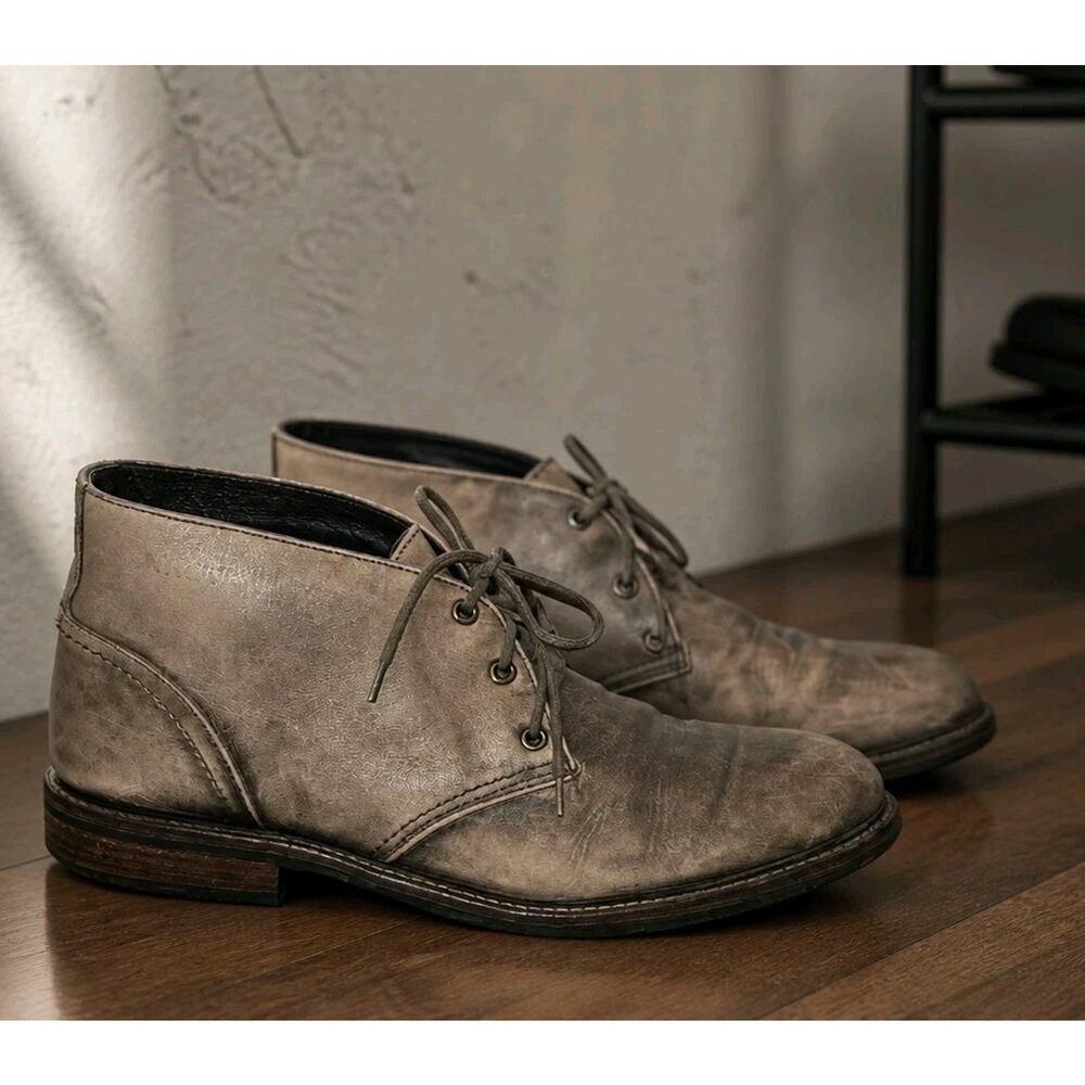 Men's Nao Pilot Ankle Chukka Boots Gray EU 44 US 11